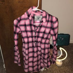 PINK flannel/dress